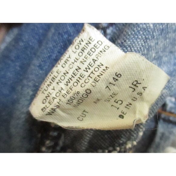 Vintage 80's 30x31 Women's Jeans Tiger USA High-Waisted Denim Jeans Size 15 Jr - Picture 6 of 10